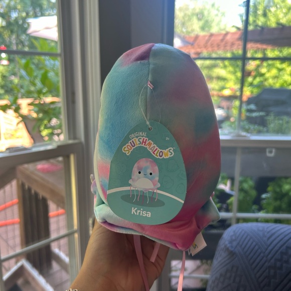 Krisa the pink tye dye jellyfish squishmallow NWT 8in - Picture 5 of 5